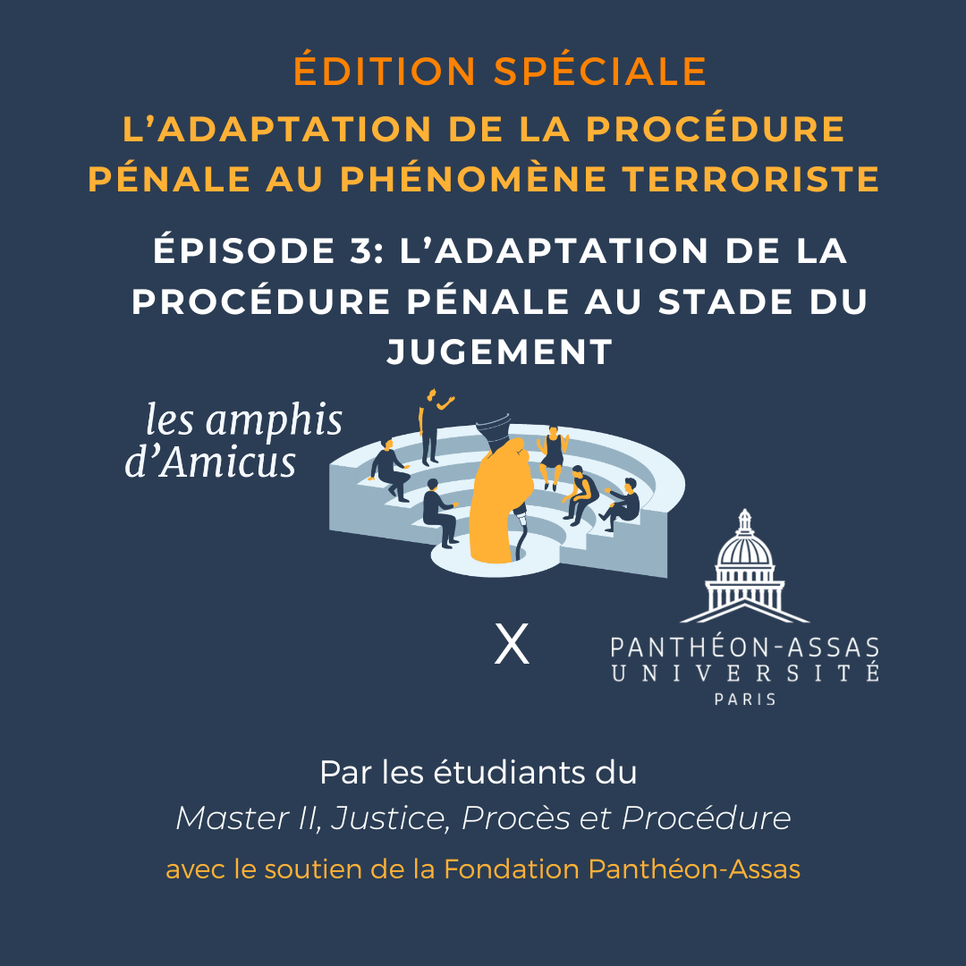 ÉPISODE 3: L’adaptation de la procédure pénale au stade du jugement ÉPISODE 3: L’adaptation de la procédure pénale au stade du jugement